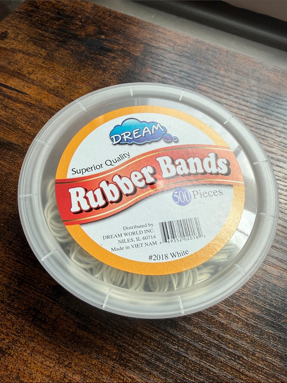 White Rubber Bands - 500 Pieces